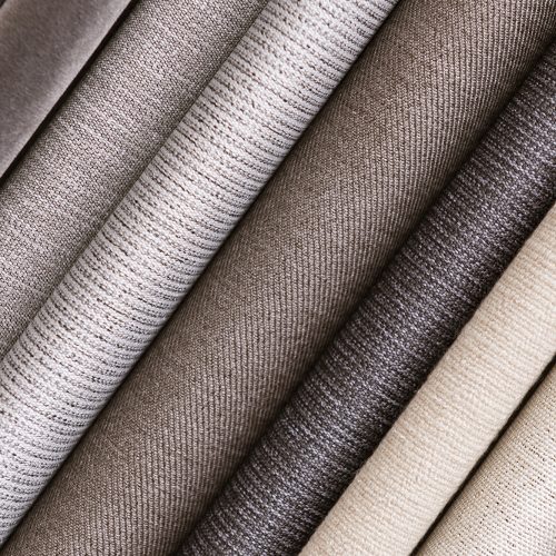 Various fabric material sample background